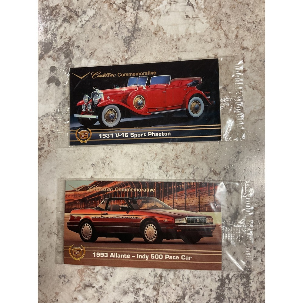 Cadillac Commemorative Trading Cards 1931 V-16 1993 Allante Car and Driver Set